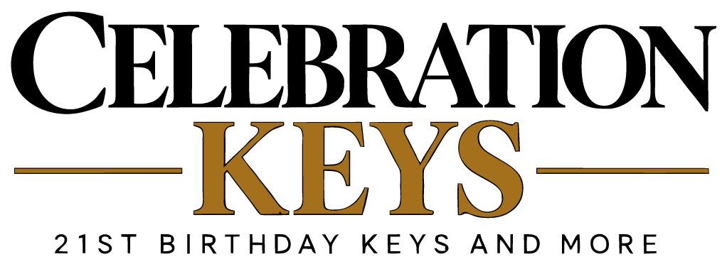 Celebration Keys – 21st birthday keys and more